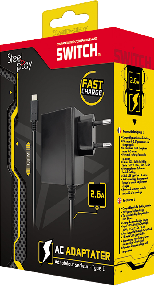 Încarcator SteelPlay pentru Nintendo Switch/Switch OLED/Switch Lite