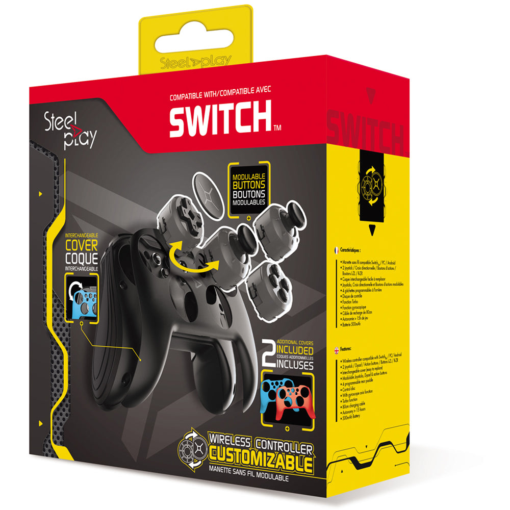Controller Wireless STEELPLAY pentru Nintendo Switch, negru