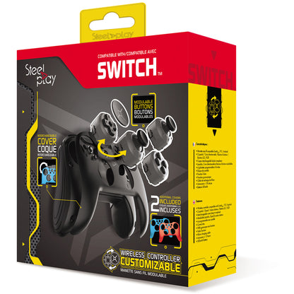 Controller Wireless STEELPLAY pentru Nintendo Switch, negru