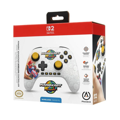 Controller wireless PowerA - Advantage Wireless, Mario Kart World pentru NS2