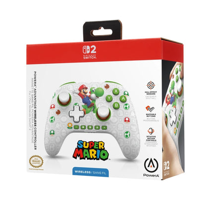 Controller wireless PowerA - Advantage Wireless, Mario & Yoshi pentru NS2